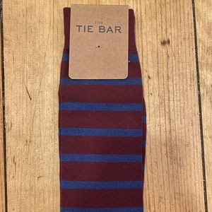 Tie Bar Traditional Stripe Dress Socks